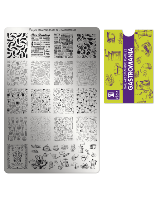 Moyra stamping plate 022 Gastromania