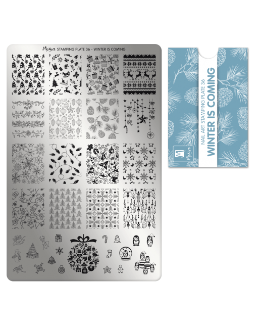 Moyra stamping plate 036 Winter is coming