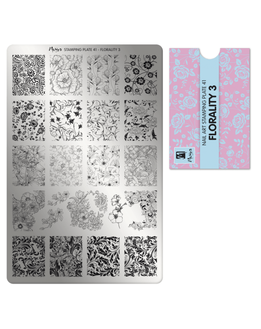 Moyra stamping plate 041 Florality 3