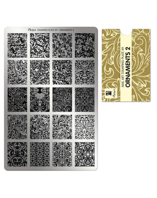Moyra stamping plate 049 Ornaments 2