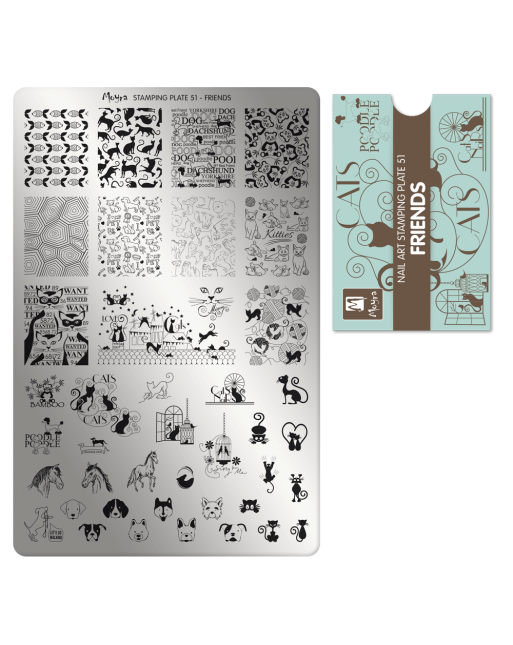 Moyra stamping plate 051 Friends