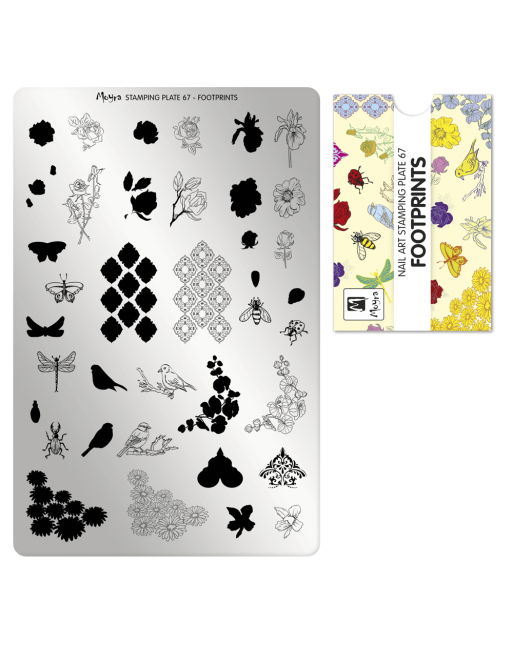 Moyra stamping plate 067 Footprints
