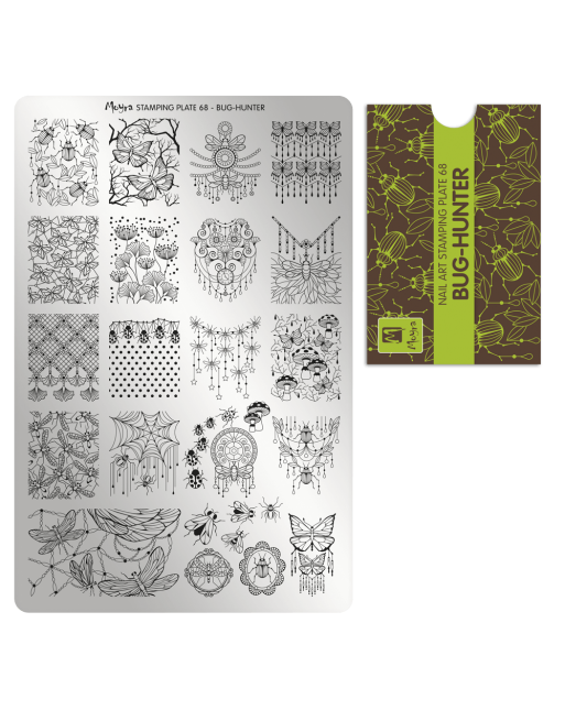 Moyra stamping plate 068 Bug hunter