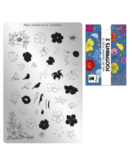 Moyra stamping plate 070 Footprints 2