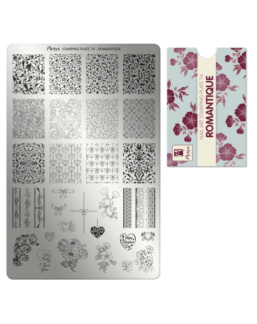 Moyra stamping plate 074 Romantique