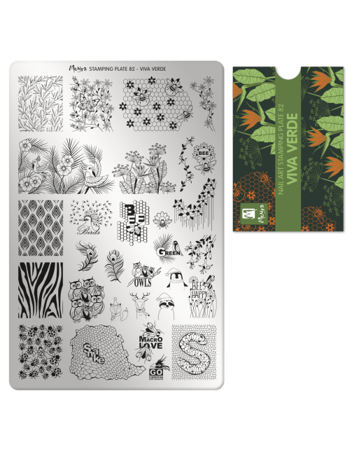 Moyra stamping plate 082 Viva verde