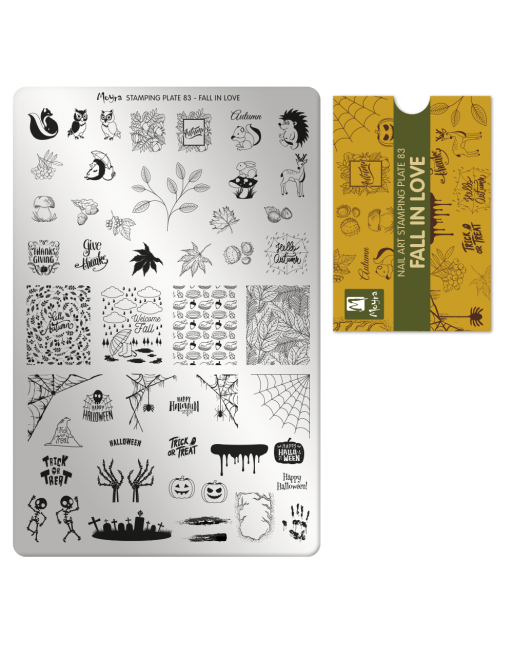 Moyra stamping plate 083 Fall in love