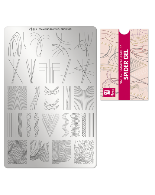 Moyra stamping plate 087 spider gel