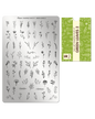 Moyra stamping plate 097 green leaves 2