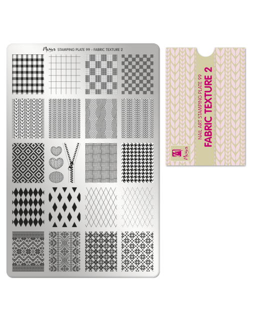 Moyra stamping plate 099 fabric texture 2